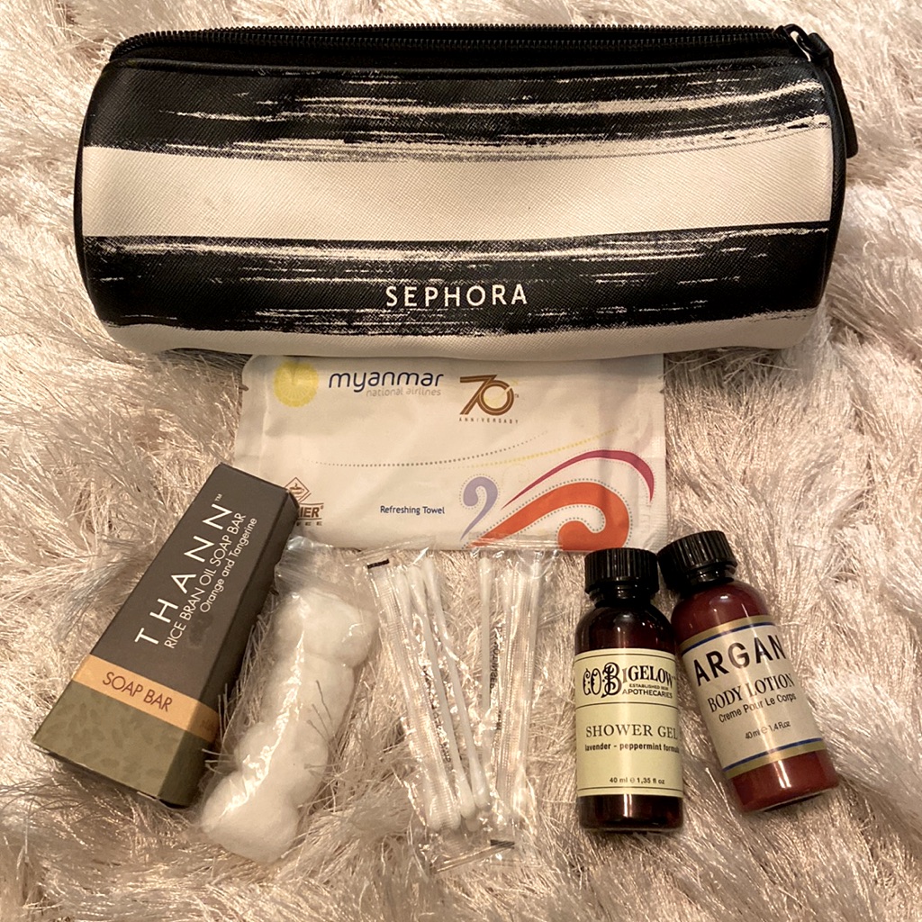 Travel Kit LotionShower GelBar SoapQtipPuffs